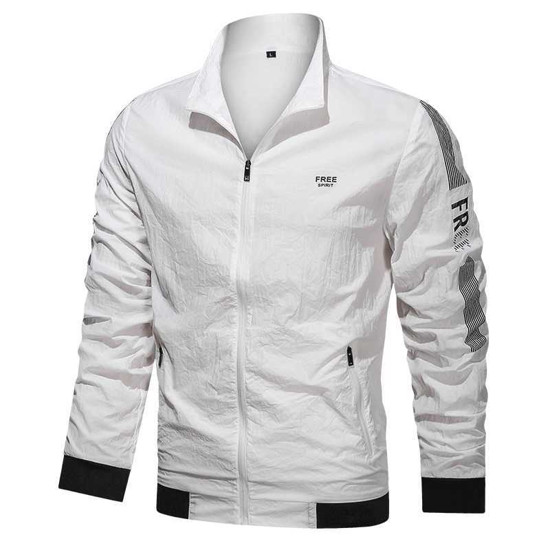 Windproof Cycling Jackets Men Thin Waterproof Rain Windbreaker Bike Coat Outdoor Sports MTB Long Sleeve Jersey Summer 210811