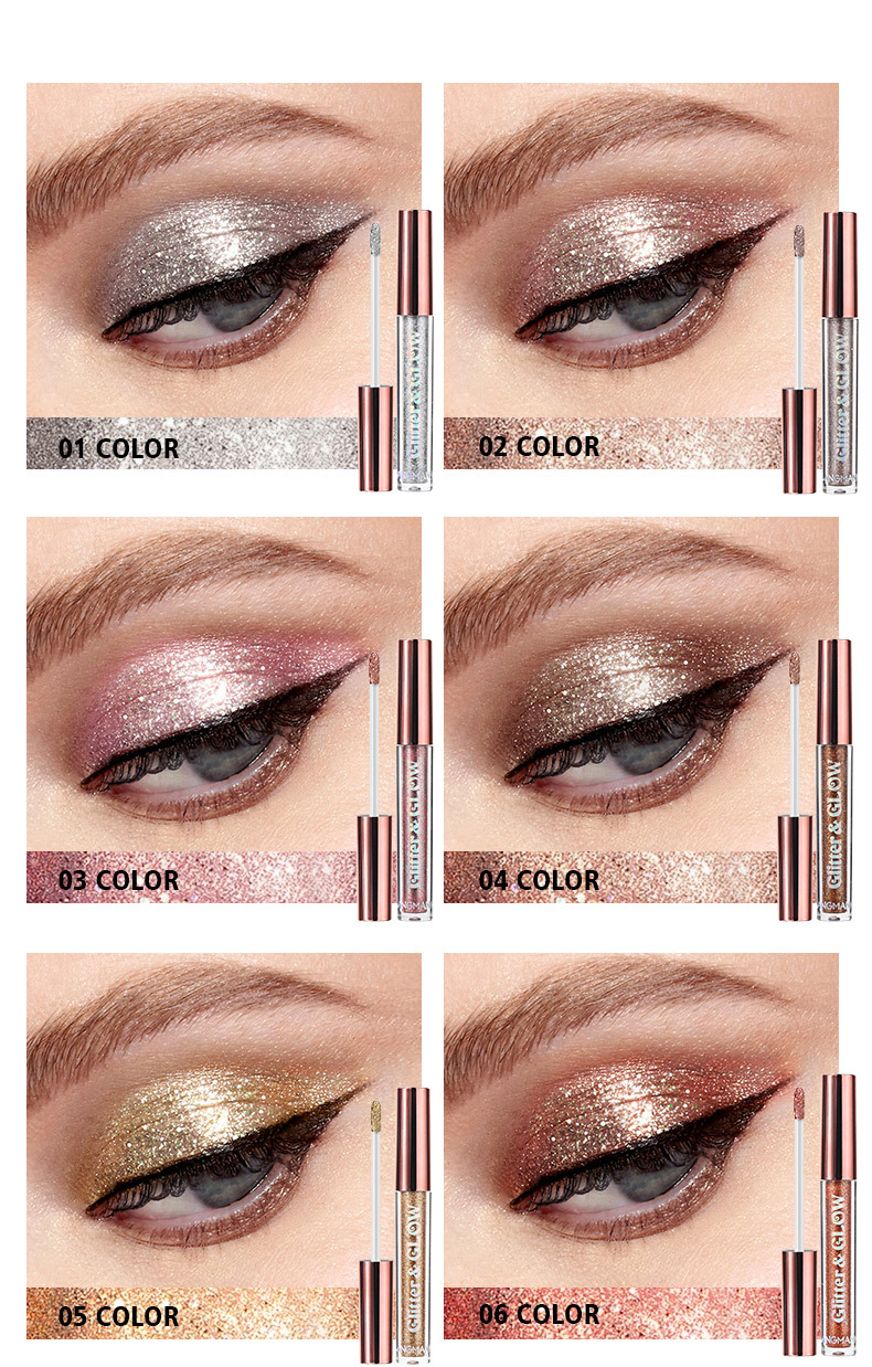 10 Colors Shimmer Liquid Eyeshadow Glitter Eye Shadow Cream Waterproof Long Lasting Cosmetics Set