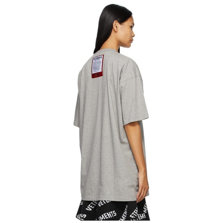 2021 New Gray T-shirt Men Women Best Quality Vetements Patch Tee Back Red Textile Label Tops Vtm Short Sleeve Sf63, 20
2021 New Gray T-shirt Men Women Best Quality Vetements Patch Tee Back Red Textile Label Tops Vtm Short Sleeve Sf63, 20