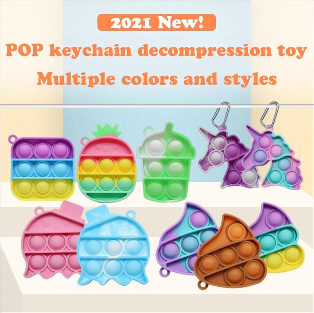 Fidget Toy Sensory Jewelry key Chains Push Bubble Cartoon Simple Dimple Toys Keychain Carabiner Stress Reliever Pendant Wholesale
Fidget Toy Sensory Jewelry key Chains Push Bubble Cartoon Simple Dimple Toys Keychain Carabiner Stress Reliever Pendant Wholesale
