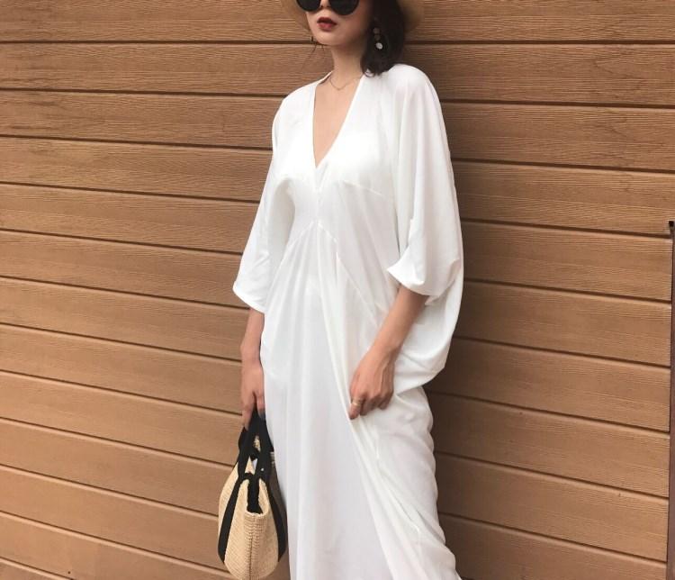 Casual Dresses 2021 Real Summer Dress Plus Size Vestidos Mujer Comfortable Modal V-neck Bat Sleeve Irregular Seaside Holiday Long Woman, Black
Casual Dresses 2021 Real Summer Dress Plus Size Vestidos Mujer Comfortable Modal V-neck Bat Sleeve Irregular Seaside Holiday Long Woman, Black