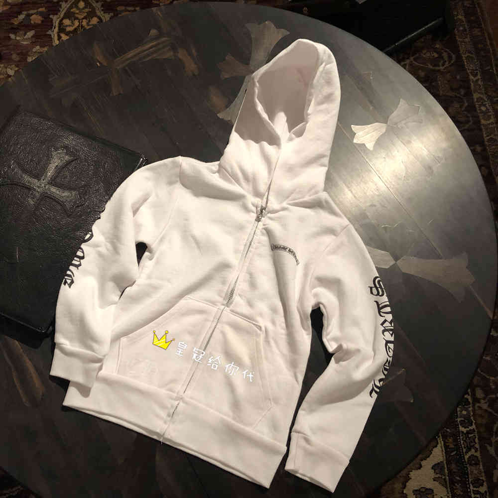 Fashion Chrome Trend Hearts for Crown Croxin Simple Banner Children's Zipper Hoodie Sweater Coat, White
Fashion Chrome Trend Hearts for Crown Croxin Simple Banner Children's Zipper Hoodie Sweater Coat, White