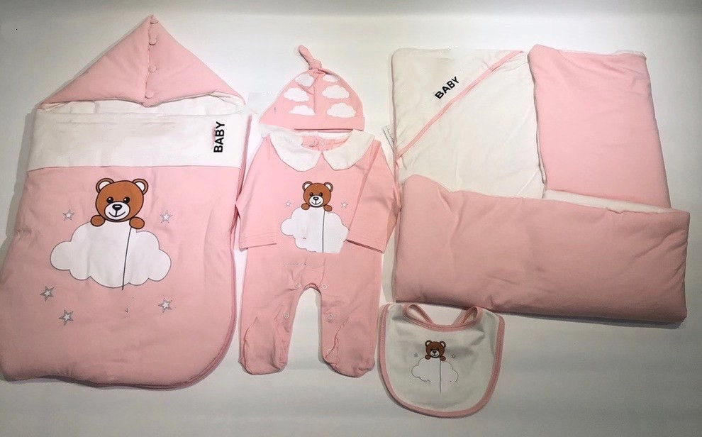 5Pieces Newborn Clothes Baby girls Romper Cute Infant Boys Cartoon Long Sleeve Jumpsuit+Hat+bib+blanket+sleep bag Suits Toddler Outfits от DHgate WW