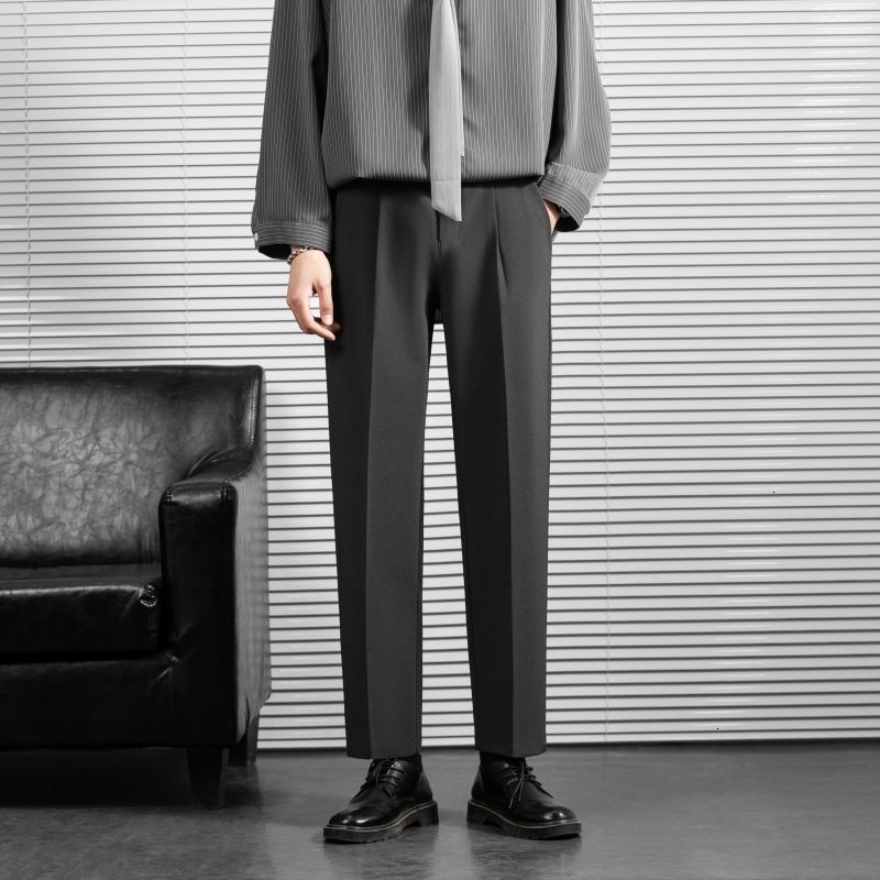 2021 New Straight Suit Men's Slim Fashion Solid Color Business Casual Men Spring Summer Social Mens Pants S-2xl Swkt, Black
2021 New Straight Suit Men's Slim Fashion Solid Color Business Casual Men Spring Summer Social Mens Pants S-2xl Swkt, Black