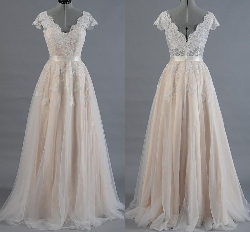 2021 New Vestido De Novia Champagne Line Lace A-line Wedding Cap Sleeve V-back Appliques Bridal Gown Hot Sale W0rl, White
2021 New Vestido De Novia Champagne Line Lace A-line Wedding Cap Sleeve V-back Appliques Bridal Gown Hot Sale W0rl, White
