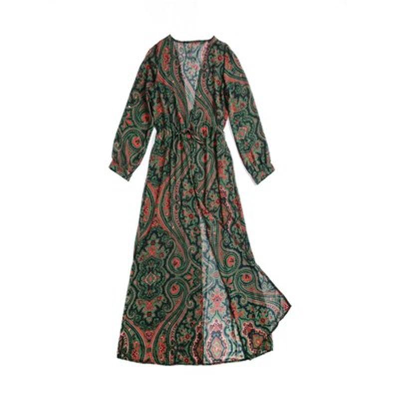 Women' Blouses & Shirts Summer Sun Protection Clothing Perspective Female Cardigans Print Chiffon Lady Long Coats Thin Outerwear Sleeve, Green
Women' Blouses & Shirts Summer Sun Protection Clothing Perspective Female Cardigans Print Chiffon Lady Long Coats Thin Outerwear Sleeve, Green