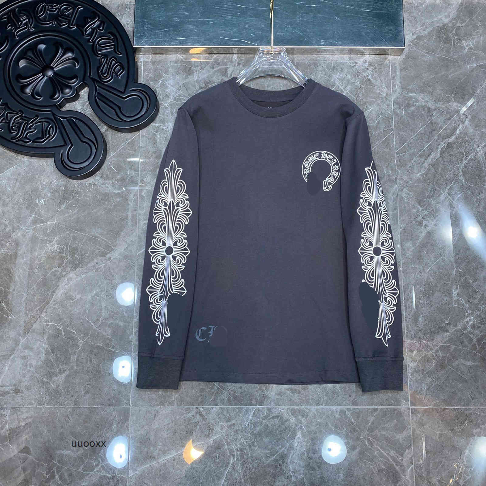 whosale chrome//hearts 21ss spring and autumn new simple letter slogan long sleeve T-shirt loose casual men' women' lovers trend bottomed shirt, Gray
whosale chrome//hearts 21ss spring and autumn new simple letter slogan long sleeve T-shirt loose casual men' women' lovers trend bottomed shirt, Gray