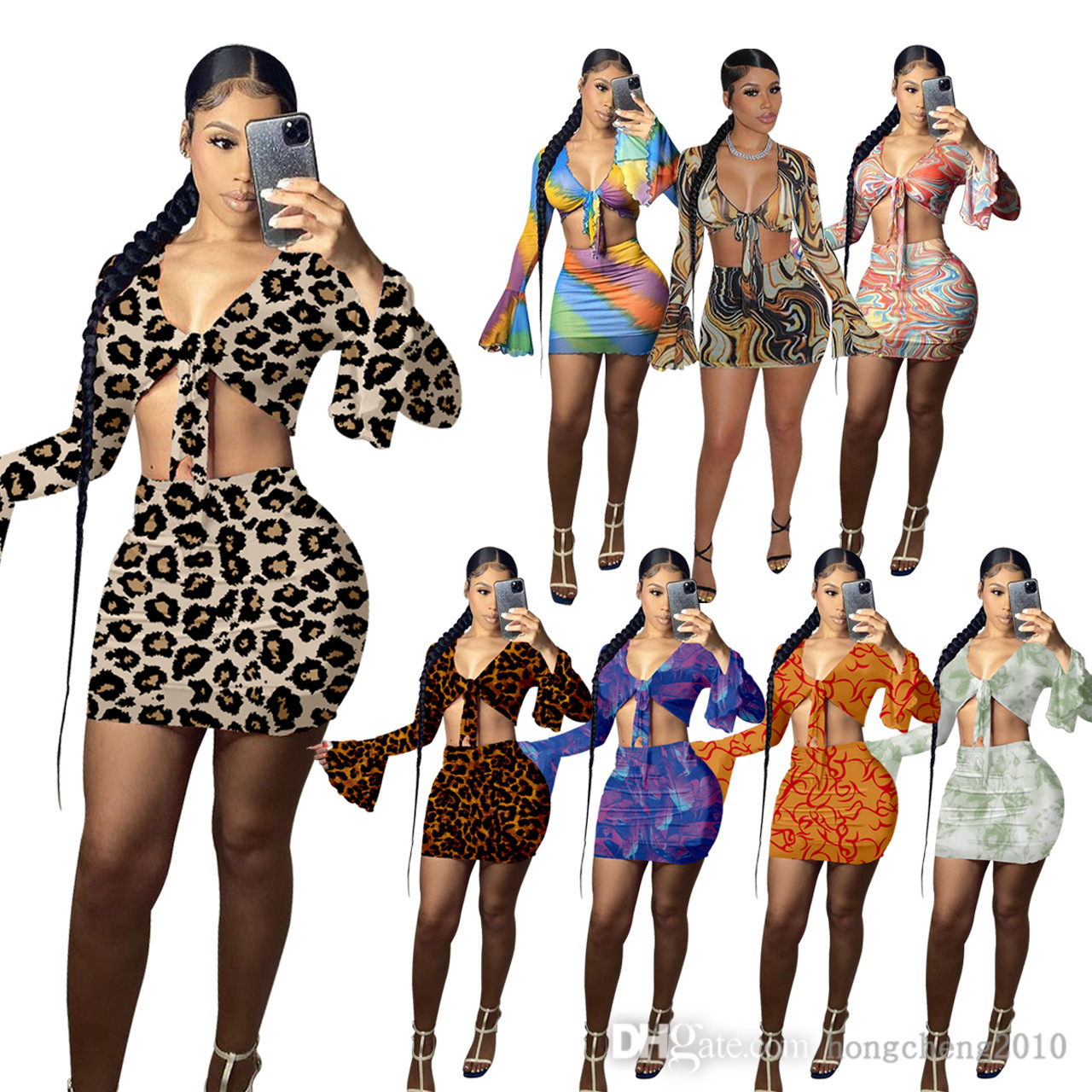 Women 2 Two Pieces Dress Sexy Crop Top Bandage Slim Dresses Fashion Screen Horn Sleeve Leopard Printed Skirt Set Clubwear, Purple
Women 2 Two Pieces Dress Sexy Crop Top Bandage Slim Dresses Fashion Screen Horn Sleeve Leopard Printed Skirt Set Clubwear, Purple