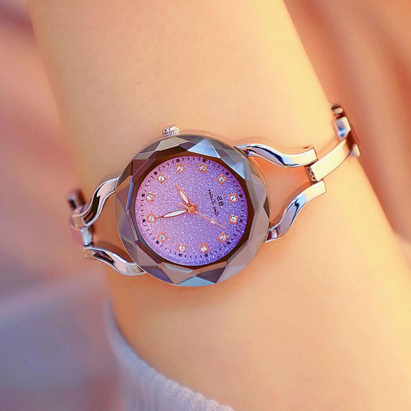 Wristwatches 2021 Rhinestone Casual Quartz Watch Women Full Steel Watches Luxury Purple Face Relogio Feminino Whatch, Silver
Wristwatches 2021 Rhinestone Casual Quartz Watch Women Full Steel Watches Luxury Purple Face Relogio Feminino Whatch, Silver