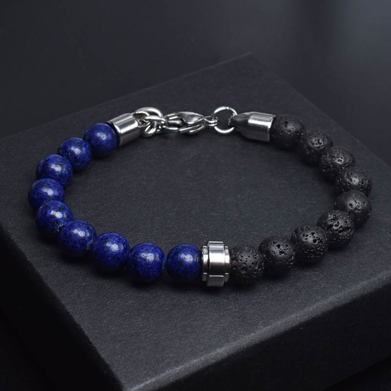 2 color mix stone beads men accessories stainless steel women bracelet bracciale uomo bileklik armbanden voor vrouwen jewelry, Black
2 color mix stone beads men accessories stainless steel women bracelet bracciale uomo bileklik armbanden voor vrouwen jewelry, Black