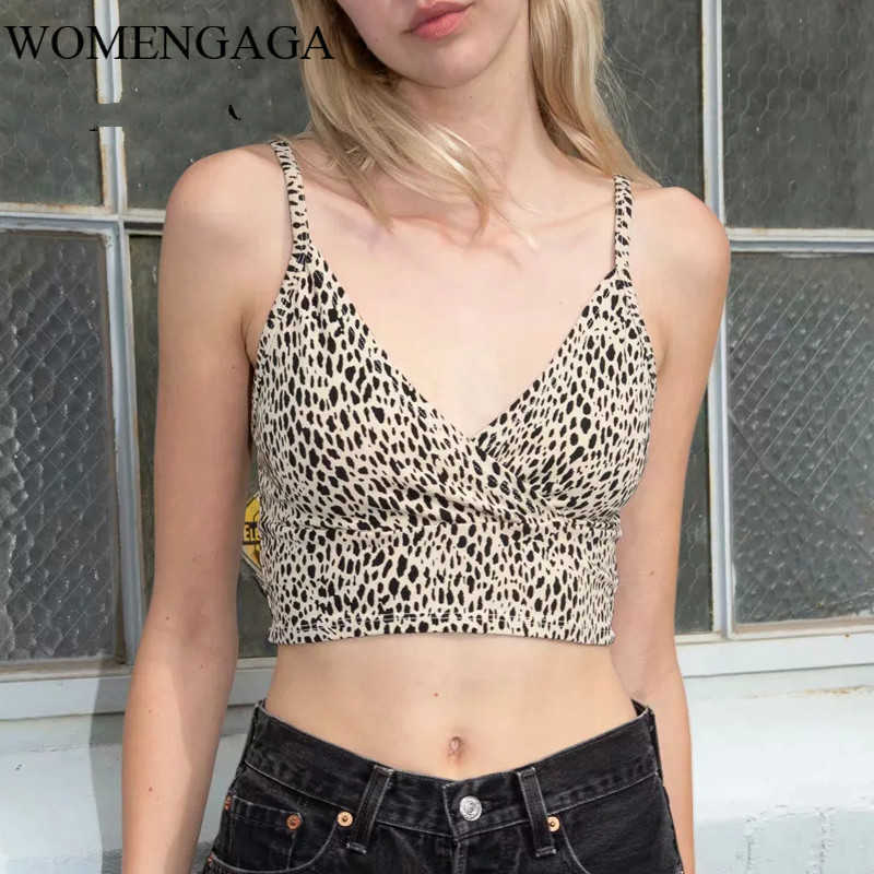 Summer Sexy Leopard Women Cotton Blend Crossover V-neck Print Crop Tank Top Personality Girl Female JUER 210603
Summer Sexy Leopard Women Cotton Blend Crossover V-neck Print Crop Tank Top Personality Girl Female JUER 210603