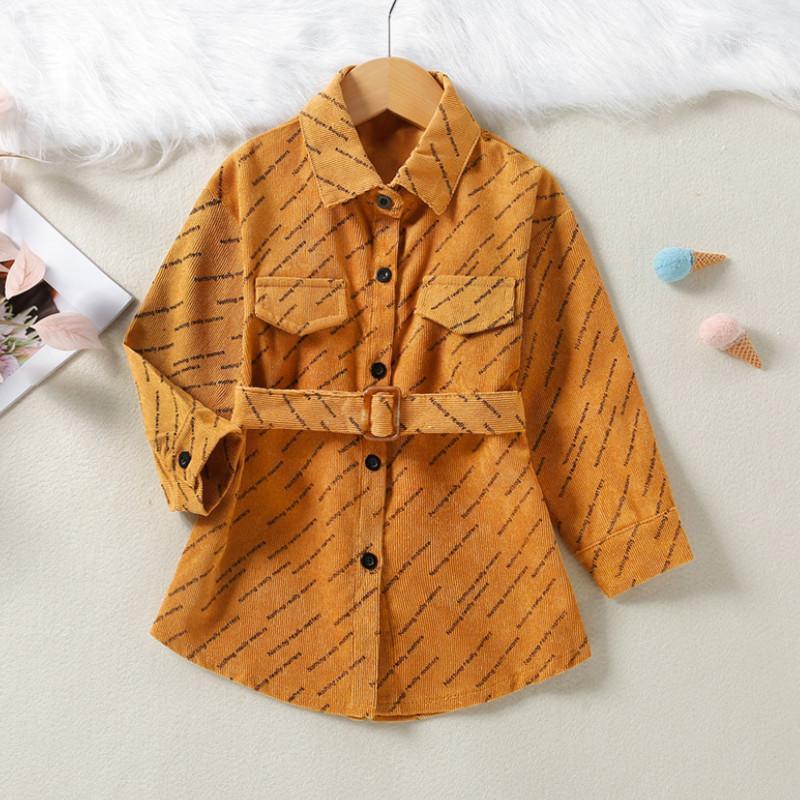 Coat Kids Girls Letter Print Turn-Down Collar Jacket Waist Belt For Spring Trench Children's Clothing Outerwear 1-6 Years, Blue;gray
Coat Kids Girls Letter Print Turn-Down Collar Jacket Waist Belt For Spring Trench Children's Clothing Outerwear 1-6 Years, Blue;gray