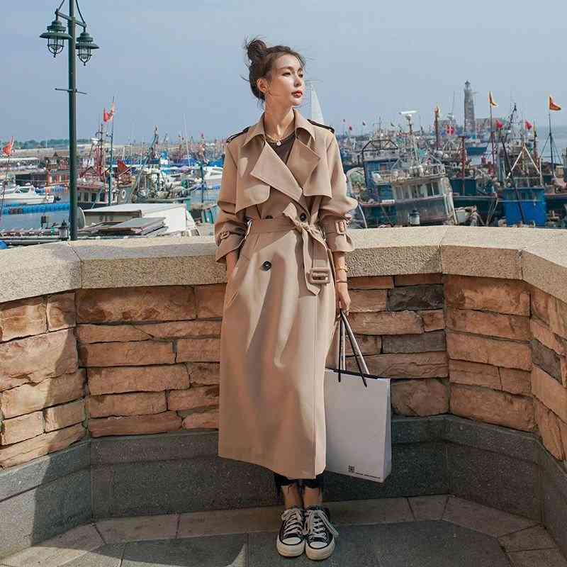 Women's Trench Coats Autumn Winter Elegant British windbreaker women's trench coat Double Breasted Office Coat Collar Warm with Belt K2eE# NMVY, 1# shoe box
Women's Trench Coats Autumn Winter Elegant British windbreaker women's trench coat Double Breasted Office Coat Collar Warm with Belt K2eE# NMVY, 1# shoe box