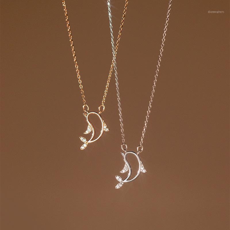 Chains Real 925 Sterling Silver Pendant Necklace For Women Teen Girls Cute Dolphin Crystal Korean Fashion Jewelry Kids Gifts 2021
Chains Real 925 Sterling Silver Pendant Necklace For Women Teen Girls Cute Dolphin Crystal Korean Fashion Jewelry Kids Gifts 2021