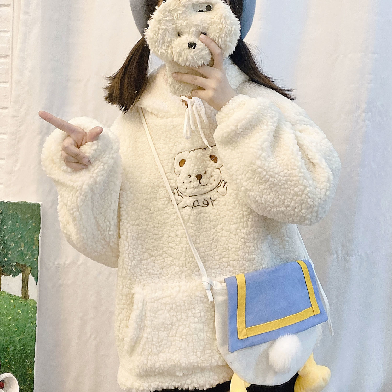 2021 New Deeptown Kawaii Hoodies Inverno Moda Bordado Pulver Manga Longa Bonito Topos Solto Casual Moletom Feminino 8paw, Pink
2021 New Deeptown Kawaii Hoodies Inverno Moda Bordado Pulver Manga Longa Bonito Topos Solto Casual Moletom Feminino 8paw, Pink