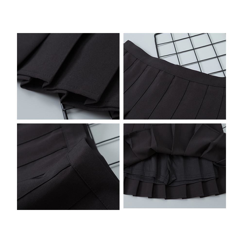 Jocoo Jolee Women High waist Pleated Skirt Spring Autumn Casual Kawaii Aline Skirts Japanese School Uniform Mini Skirts 210306