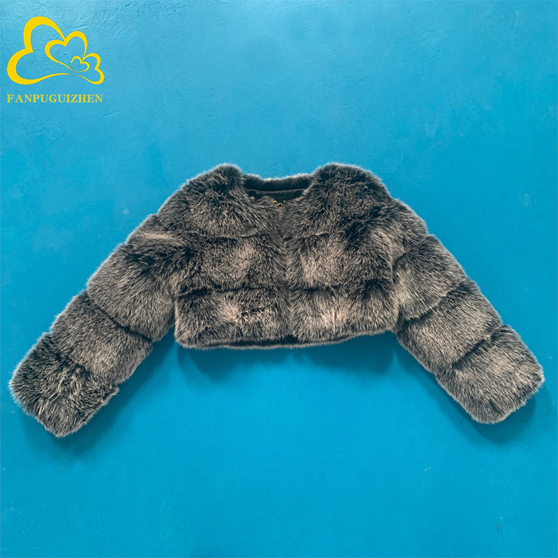 Wholesale New Arrival Womans Fur Coat Women Winter Thick Loog Sleeve Short Style Slim Fit Zipper Fashion Fur Jacket 201019