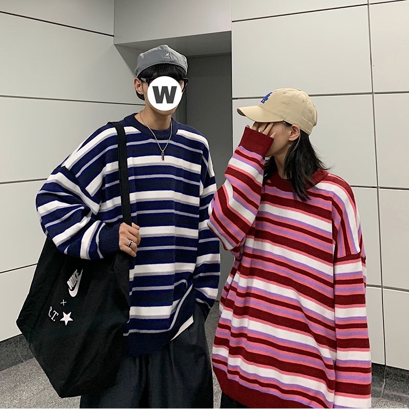 2021 New Winter Striped Men's Warm and Fashionable Hit Color Casual Knit Pullover Men Clothes Wild Couple Sweater Afoi, Blue
2021 New Winter Striped Men's Warm and Fashionable Hit Color Casual Knit Pullover Men Clothes Wild Couple Sweater Afoi, Blue