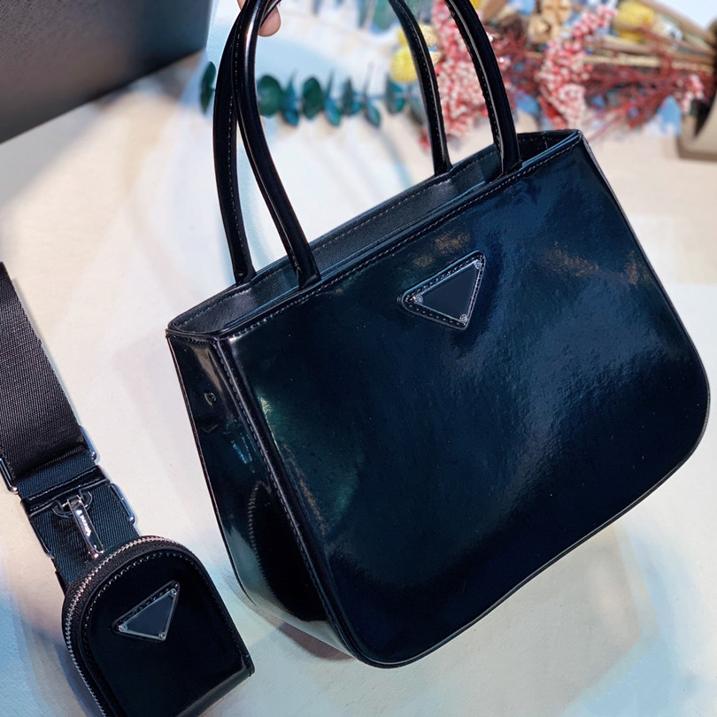 2-pc Designer Black Shoulder Bags Crossbody Patent Leather Luxury Women Purses Handbags Totes Triangle Pattern Fashion with Mini Purse, Contact seller
2-pc Designer Black Shoulder Bags Crossbody Patent Leather Luxury Women Purses Handbags Totes Triangle Pattern Fashion with Mini Purse, Contact seller