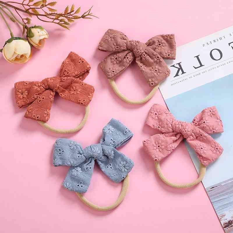 embroidered Best selling cotton lace children's Butterfly Hair Band nylon soft traceless hair ornament infant headdress
embroidered Best selling cotton lace children's Butterfly Hair Band nylon soft traceless hair ornament infant headdress