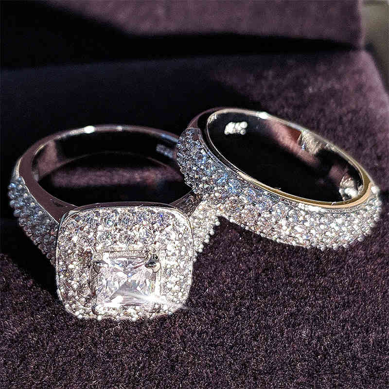 Vecalon 188pcs Topaz Simulated diamond cz 14KT White Gold Filled 3-in-1 Engagement Wedding Band Ring Set for Women Sz 5-11, Golden;silver
Vecalon 188pcs Topaz Simulated diamond cz 14KT White Gold Filled 3-in-1 Engagement Wedding Band Ring Set for Women Sz 5-11, Golden;silver