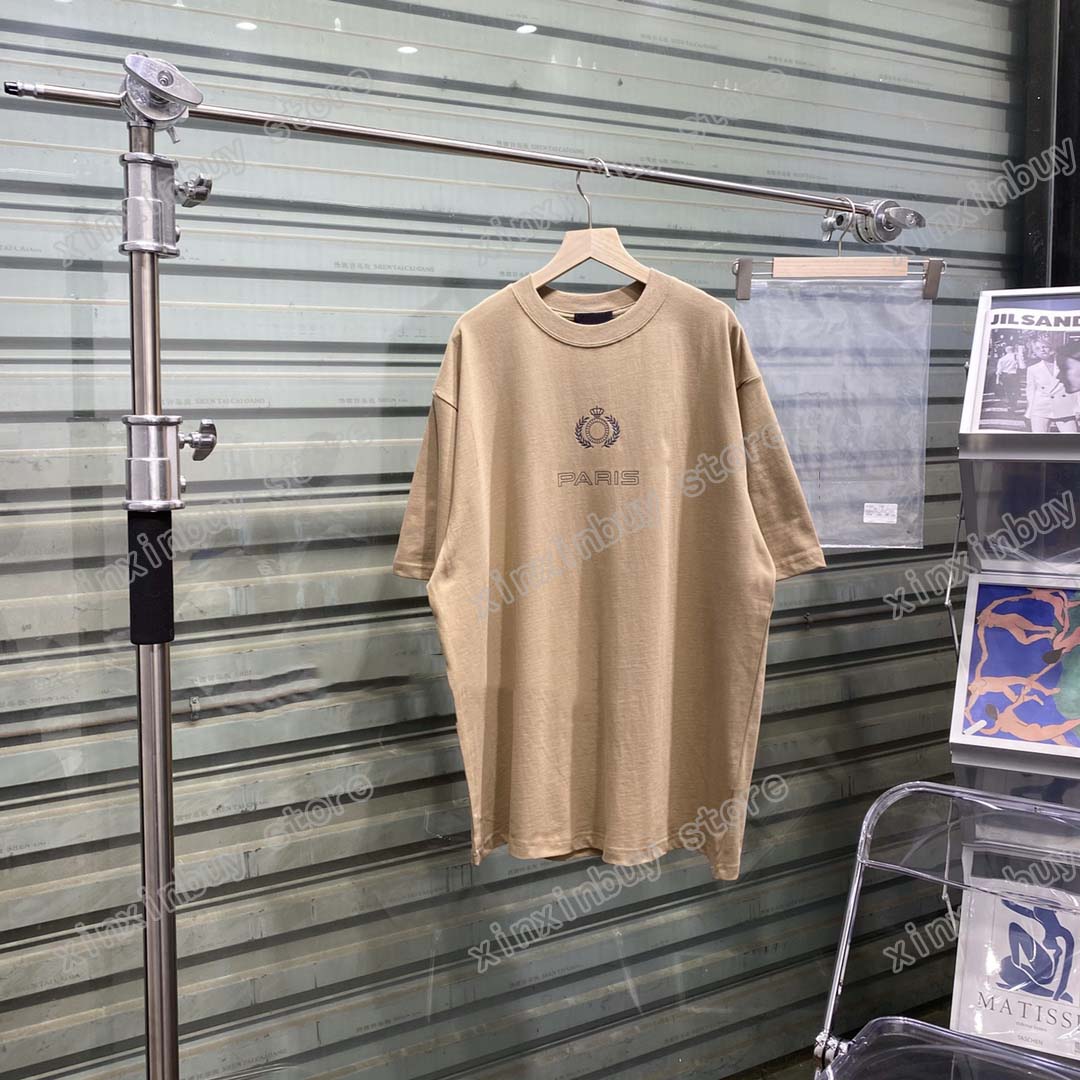 21ss men printed t shirts polos designer Ear Wheat crown letter print paris clothes short sleeve mens shirt tag white black khaki
21ss men printed t shirts polos designer Ear Wheat crown letter print paris clothes short sleeve mens shirt tag white black khaki