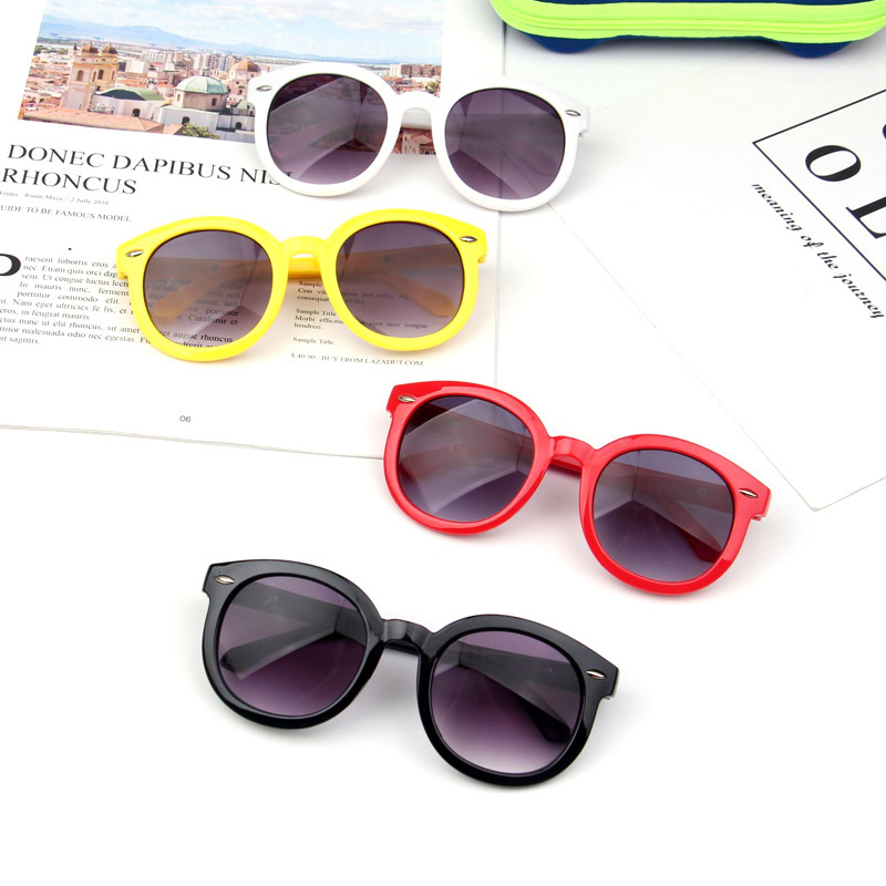 Fashion Kids Sunblock Sunglasses Child Black Sun Glasses Anti-uv400 Baby Sun-shading Eyeglasses Girl Boy Full Frame Sunglass Z260305