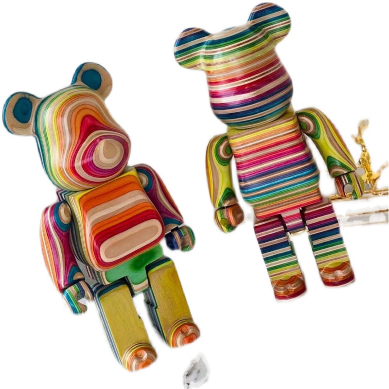 New style 400% 28CM The Bearbrick Rainbow Wooden Bear haroshi vertical Building Block Bear Be@rbrick Art Work model decoration toys gift
New style 400% 28CM The Bearbrick Rainbow Wooden Bear haroshi vertical Building Block Bear Be@rbrick Art Work model decoration toys gift