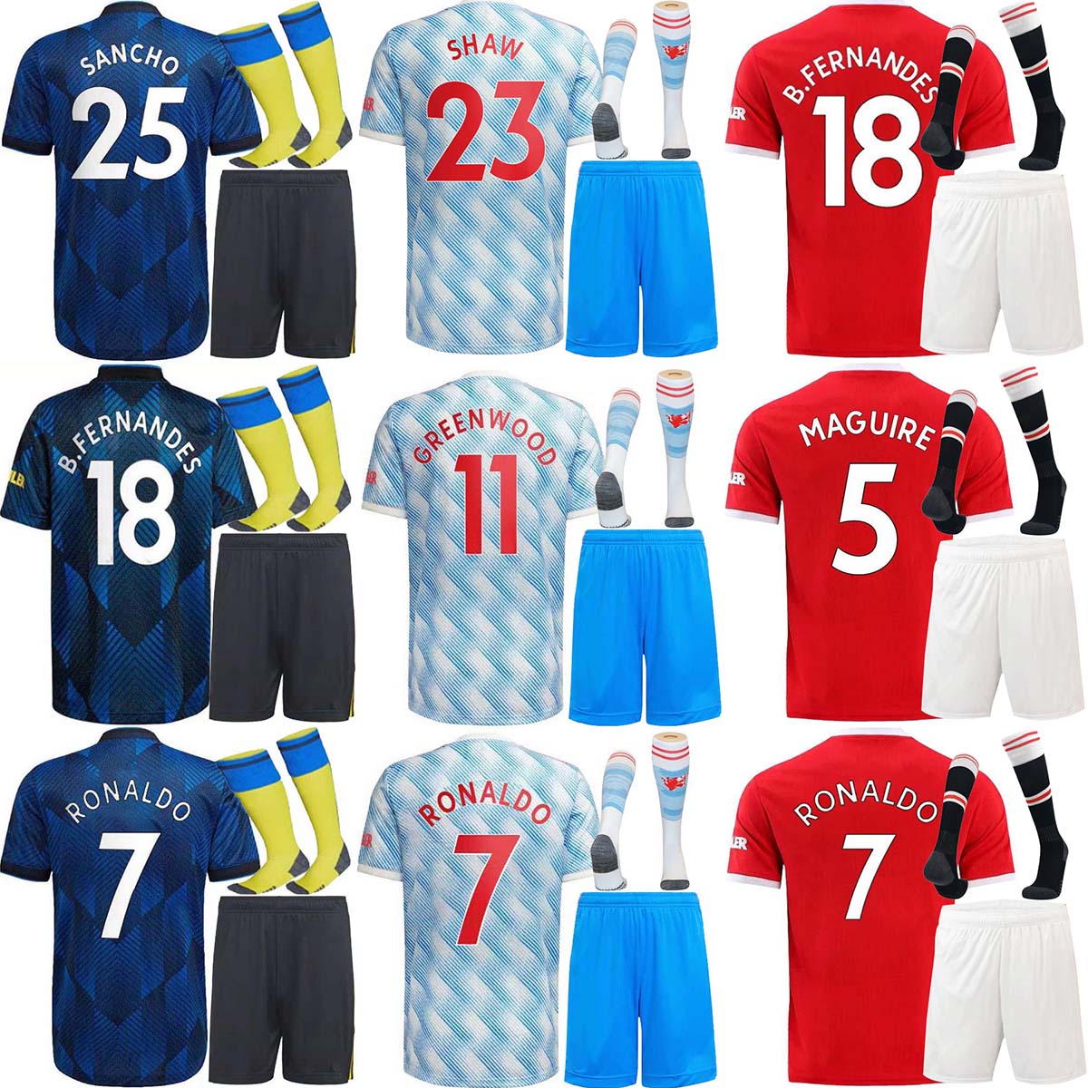 21 22 RONALDO B. FERNANDES soccer jerseys Fans UNITeD CAVANI MANCHeSTer Camiseta futbol UTD VAN DE BEEK RASHFORD Men kids kit+Socks 2021 202, Black
21 22 RONALDO B. FERNANDES soccer jerseys Fans UNITeD CAVANI MANCHeSTer Camiseta futbol UTD VAN DE BEEK RASHFORD Men kids kit+Socks 2021 202, Black