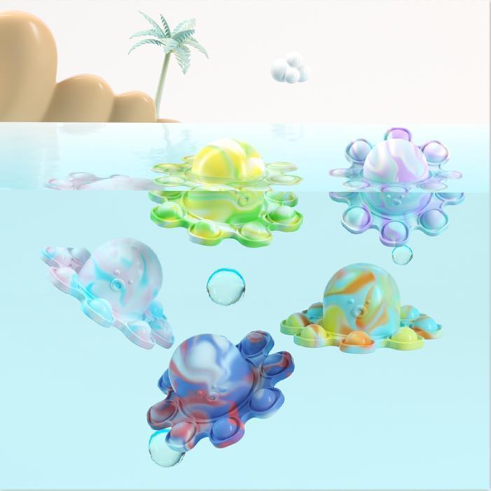 Toys Fidget Funny Rainbow Overturned Expression Flip Doll Silicone Decompression Pendant Toys it