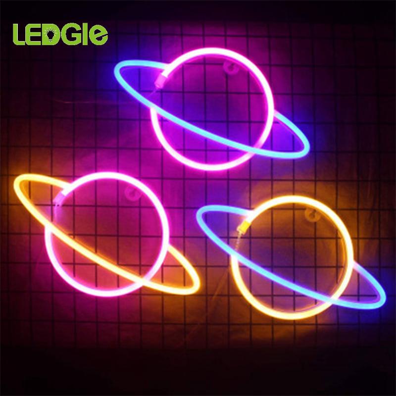 Night Lights Planet Neon Light Pink Led Signs Wall Decor Battery Or USB Operated Lamp Blue Up For Kids Room
Night Lights Planet Neon Light Pink Led Signs Wall Decor Battery Or USB Operated Lamp Blue Up For Kids Room