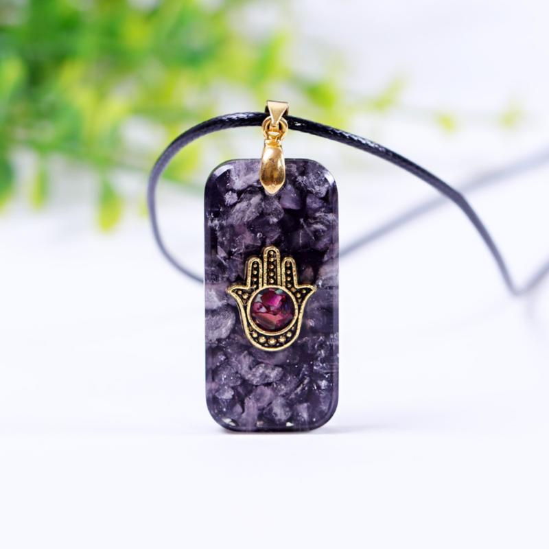 Pendant Necklaces Orgone Hand Of Fatima Necklace Spiritual Energy Reiki Protection Hamsa Jewelry Gift For Her, Silver
Pendant Necklaces Orgone Hand Of Fatima Necklace Spiritual Energy Reiki Protection Hamsa Jewelry Gift For Her, Silver