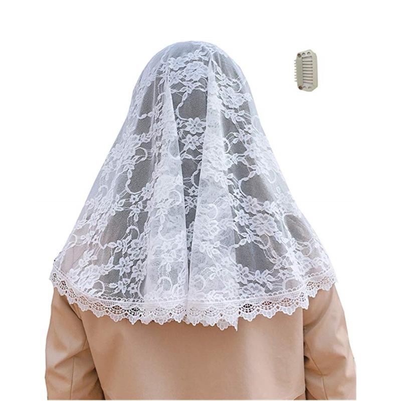 Bridal Veils ISHSY Women Mantillas Lace For Church Headcovering HeadWrap Catholic Latin Mass Chapel Veil Mantilla Negra De Novia 2021, White
Bridal Veils ISHSY Women Mantillas Lace For Church Headcovering HeadWrap Catholic Latin Mass Chapel Veil Mantilla Negra De Novia 2021, White