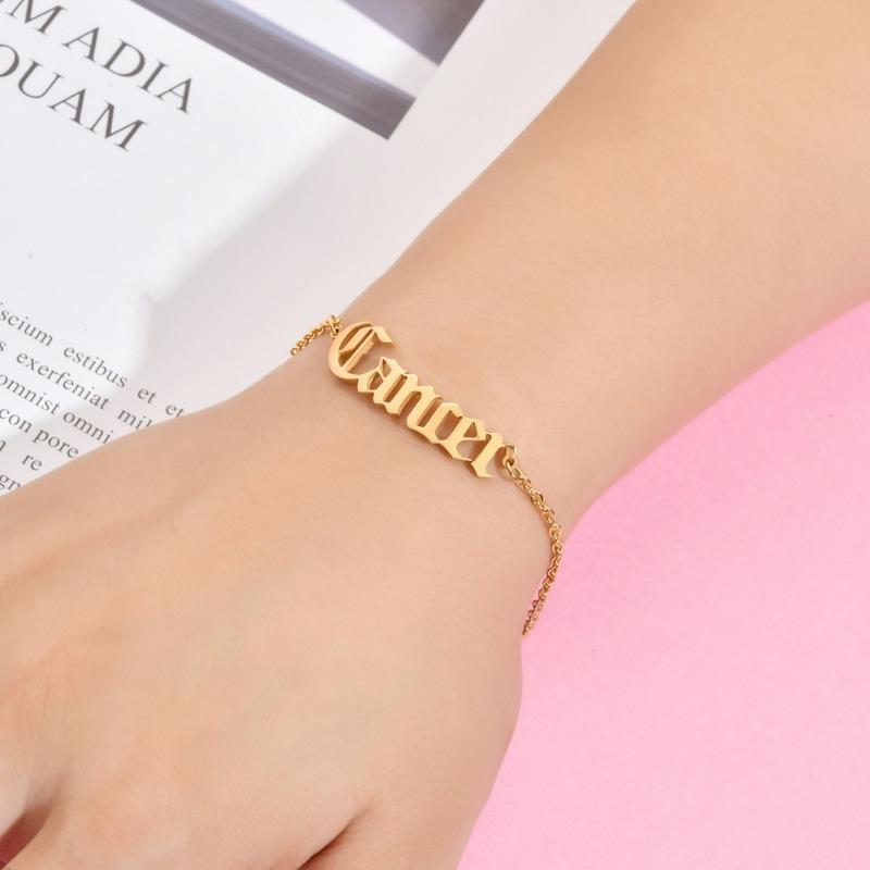Stainless Steel Horoscope Sign Charm Bracelets Silver Gold Chains Women Bracelet Fashion Jewelry Will and Sandy, Golden;silver
Stainless Steel Horoscope Sign Charm Bracelets Silver Gold Chains Women Bracelet Fashion Jewelry Will and Sandy, Golden;silver