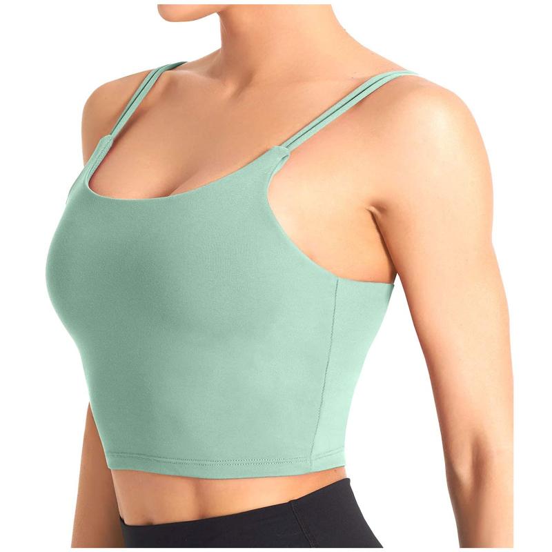 Cross Back Sports Bra Running Bralette Underwear Crop Top Women Solid Yoga Vest Tank Gym Bra Top Sport Yoga Deportivas