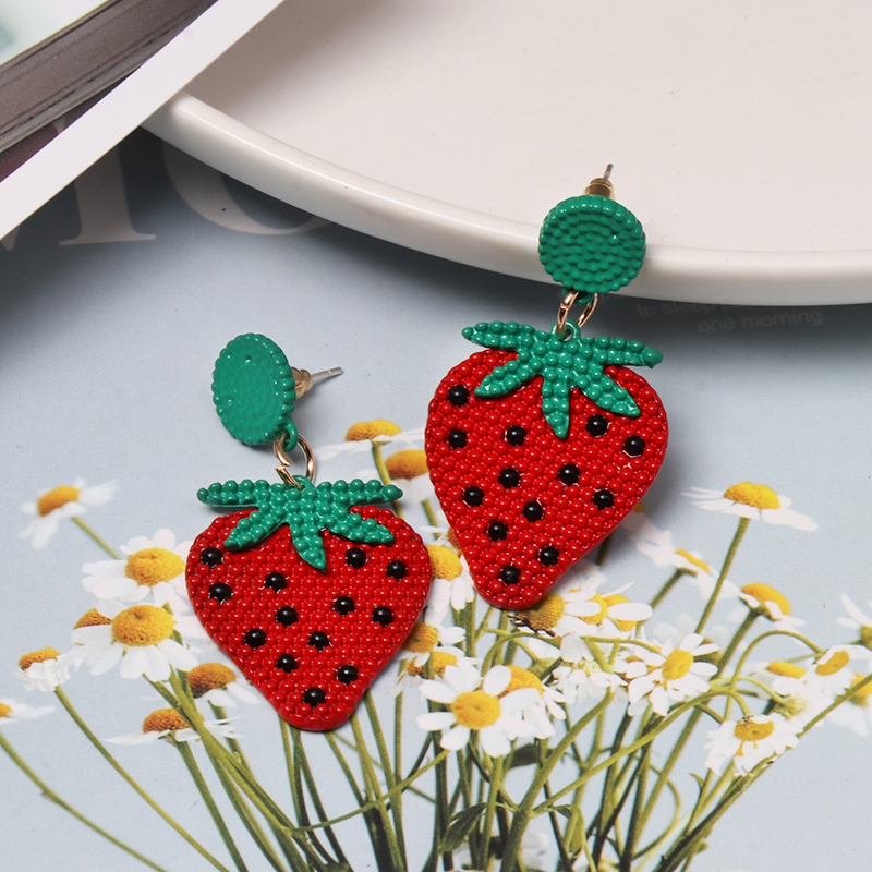 Korean Lovely Earrings Fruit Watermelon Strawberry Long Beads Earrings Wholesale Earrings For Women
Korean Lovely Earrings Fruit Watermelon Strawberry Long Beads Earrings Wholesale Earrings For Women