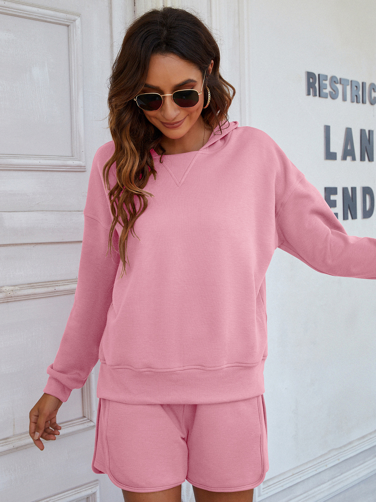 Women's Tracksuits 2021 autumn and winter new split hooded sweater women thickened casual home suit