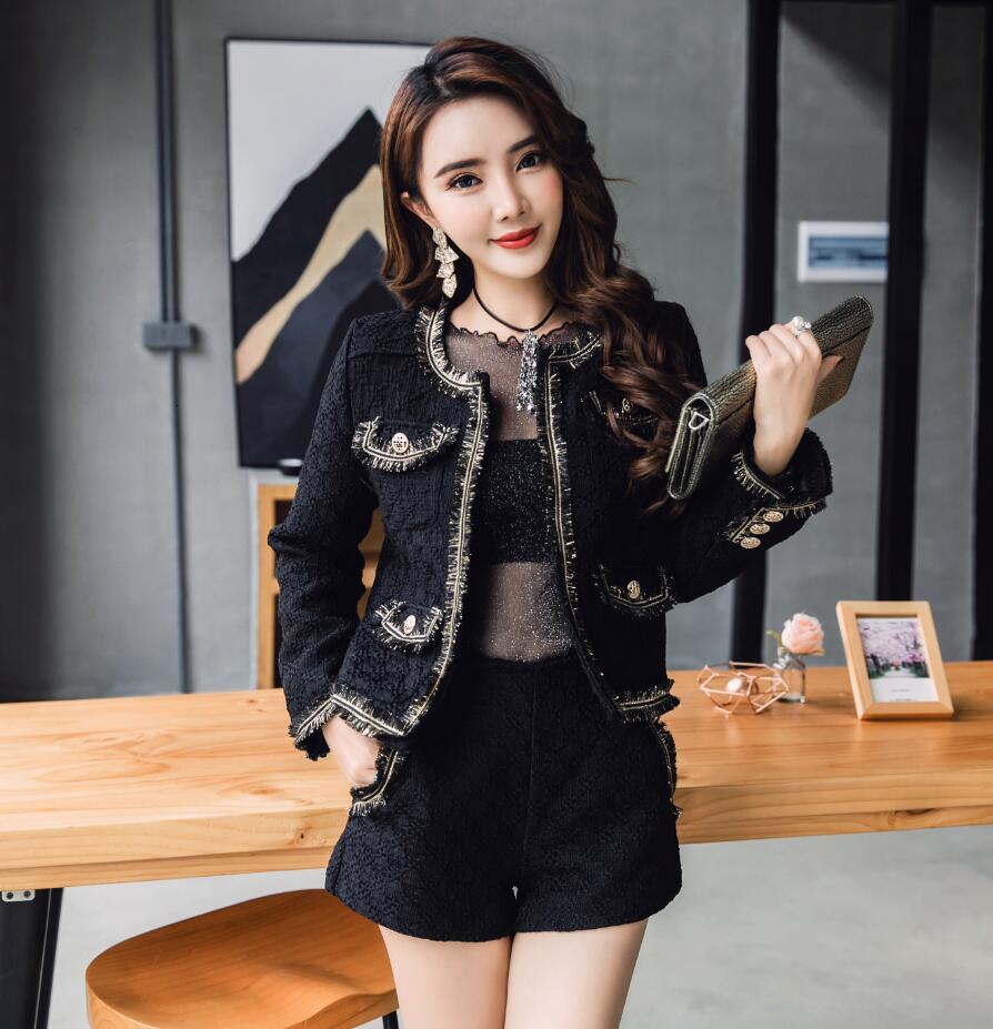 Female Fashion Small Perfume Set Fall and Winter Section Thin Ladies Jacket Waist Shorts Suit Wild Spring 9xcm
Female Fashion Small Perfume Set Fall and Winter Section Thin Ladies Jacket Waist Shorts Suit Wild Spring 9xcm