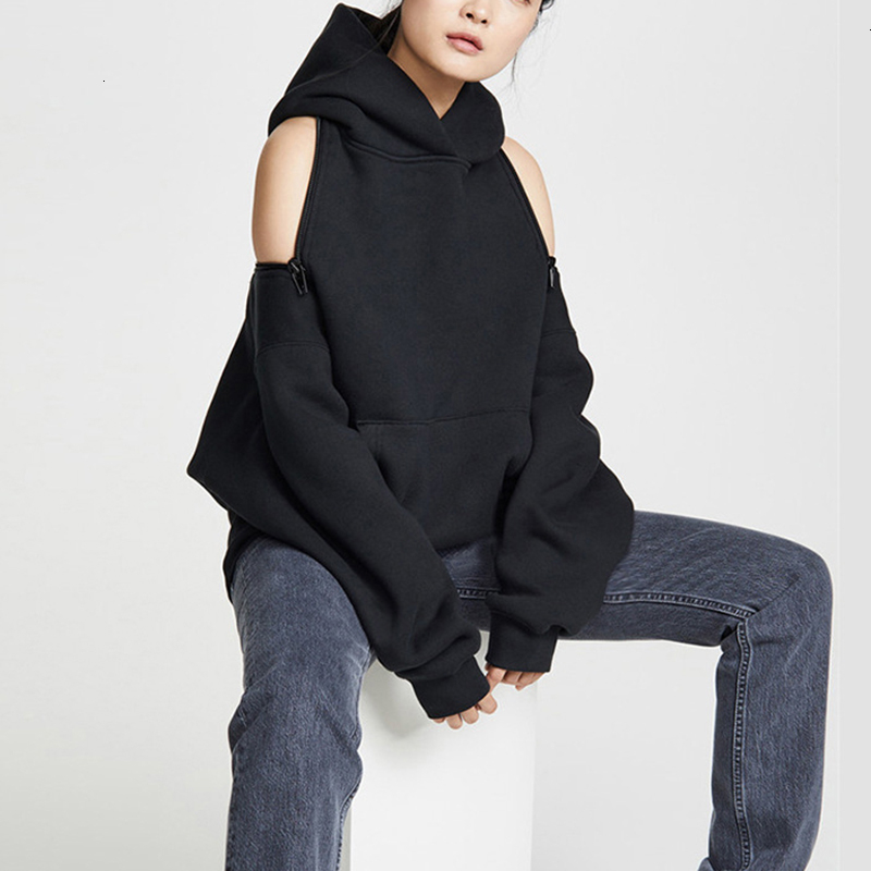 Black Womens Sweatshirts Hooded Long Sleeve Zipper Backless Off Shoulder Sweatshirt 2021 Autumn Fashion New
Black Womens Sweatshirts Hooded Long Sleeve Zipper Backless Off Shoulder Sweatshirt 2021 Autumn Fashion New