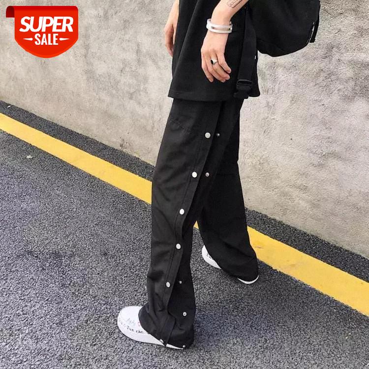 Summer Korean Ins Harajuku Pants Women Dark Black Hip-hop Black Breasted Loose Casual Sports Trousers Men #KQ6X, Black;white
Summer Korean Ins Harajuku Pants Women Dark Black Hip-hop Black Breasted Loose Casual Sports Trousers Men #KQ6X, Black;white