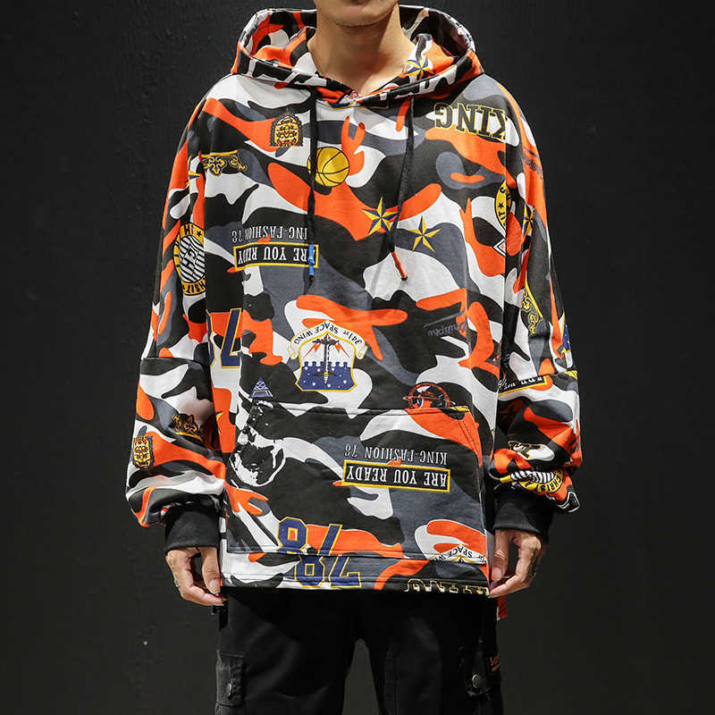 LIFENWENNA Graffiti Hoodie Men Sweatshirt Mens Hip Hop Pullover Streetwear Casual Fashion Clothes Hipster Autumn M-5XL 210528