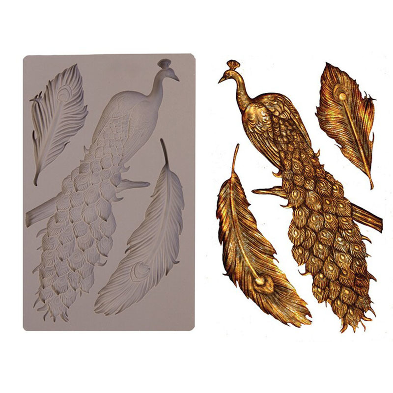 Decoration Peacock silicone fondant Cake decorating tools chocolate gumpast soap resin mold 210225
Decoration Peacock silicone fondant Cake decorating tools chocolate gumpast soap resin mold 210225