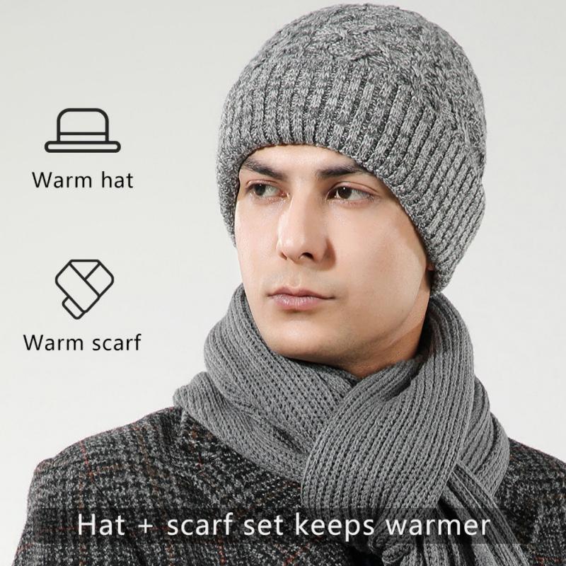 Berets Winter Knitted Warm Scarf Beanies Cap Velvet Lined Outdoor Coldproof Simple Stalish Warmer, Dh
Berets Winter Knitted Warm Scarf Beanies Cap Velvet Lined Outdoor Coldproof Simple Stalish Warmer, Dh
