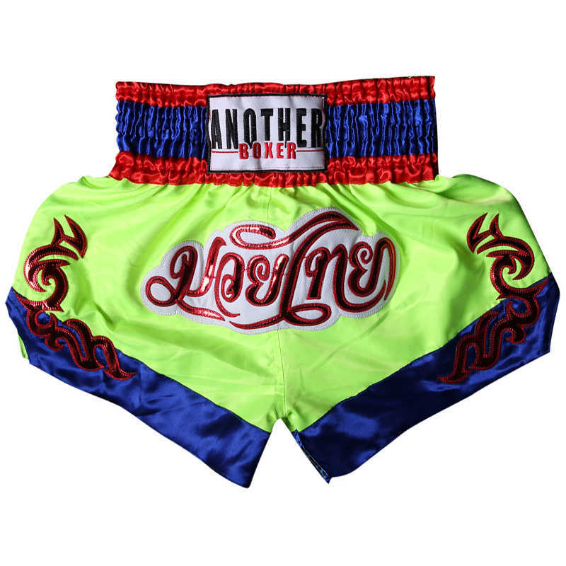 Kickboxing Fight Tiger Muay Thai Shorts Adult Kids Light Breathable Boxing Trunks Man Woman Printing Grappling Sanda Boxe Short X0705
