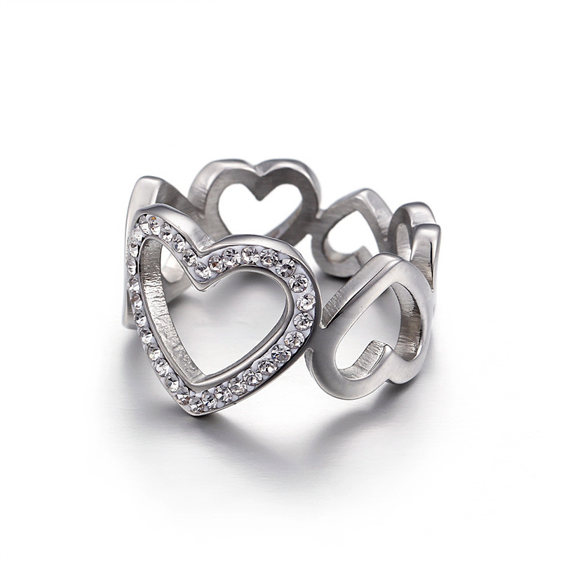 Fashion gold silver plated wide bands ring version stainless Hollow Heart Love Women rings quality jewelry
Fashion gold silver plated wide bands ring version stainless Hollow Heart Love Women rings quality jewelry