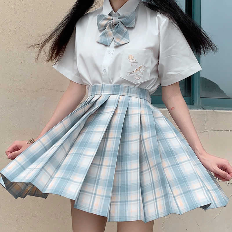 Summer ins Japanese kawaii Mini plaid pleated skirt Harajuku women suit Jk uniform Y2K set Ulzzang college 3 piece 210608
Summer ins Japanese kawaii Mini plaid pleated skirt Harajuku women suit Jk uniform Y2K set Ulzzang college 3 piece 210608