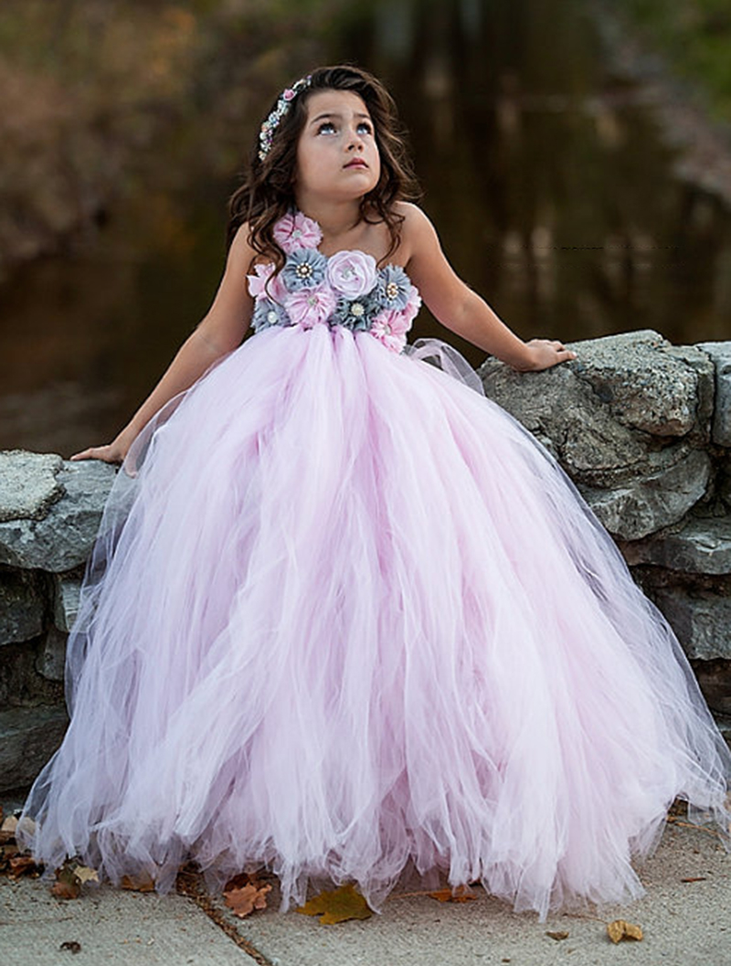 Pink and Grey Tutu Little Girl Pageant Dresses Flower Girls Dress For Wedding Long Tulle Graduation Prom Party Gowns A Line Floral Kids Toddler Communion Wear
Pink and Grey Tutu Little Girl Pageant Dresses Flower Girls Dress For Wedding Long Tulle Graduation Prom Party Gowns A Line Floral Kids Toddler Communion Wear