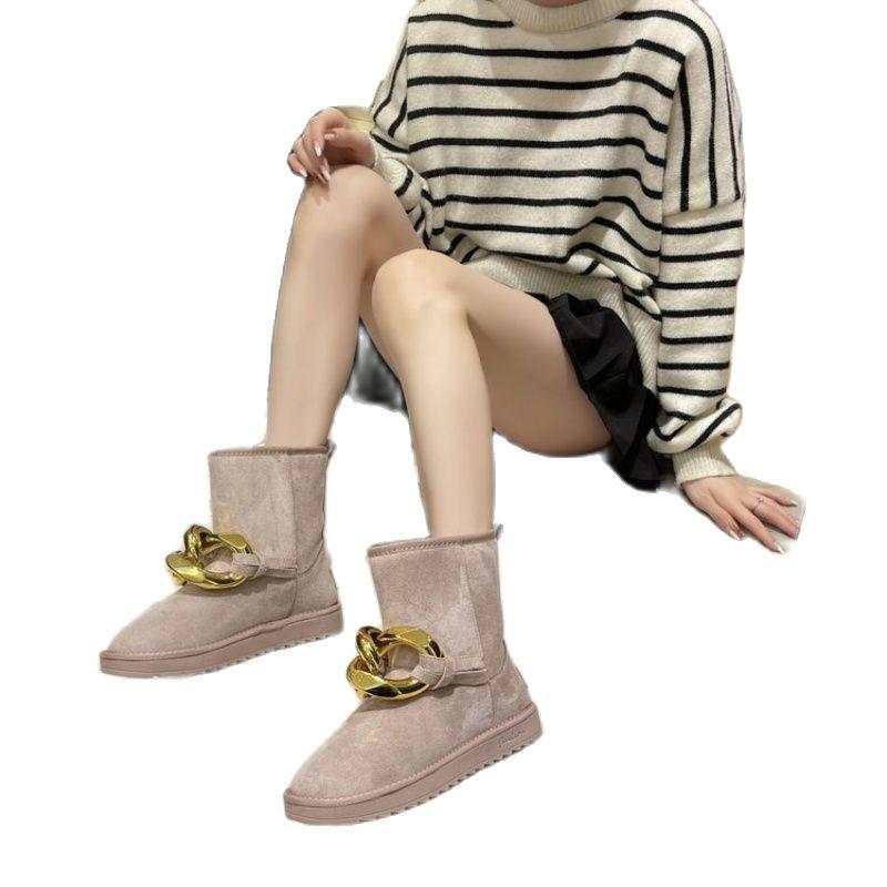 Boots Arrival 2021 Autumn And Winter Fashion Trend Ladies Snow Metal Decoration Warm Short Plush, Black
Boots Arrival 2021 Autumn And Winter Fashion Trend Ladies Snow Metal Decoration Warm Short Plush, Black