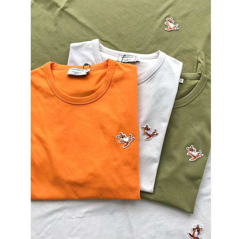 MAISON KITSUNE Lazy Fox Embroidery T-Shirt 2021SS Fashion Summer Style Men Women 100% Cotton MAISON KITSUNE T Shirts L0223
MAISON KITSUNE Lazy Fox Embroidery T-Shirt 2021SS Fashion Summer Style Men Women 100% Cotton MAISON KITSUNE T Shirts L0223