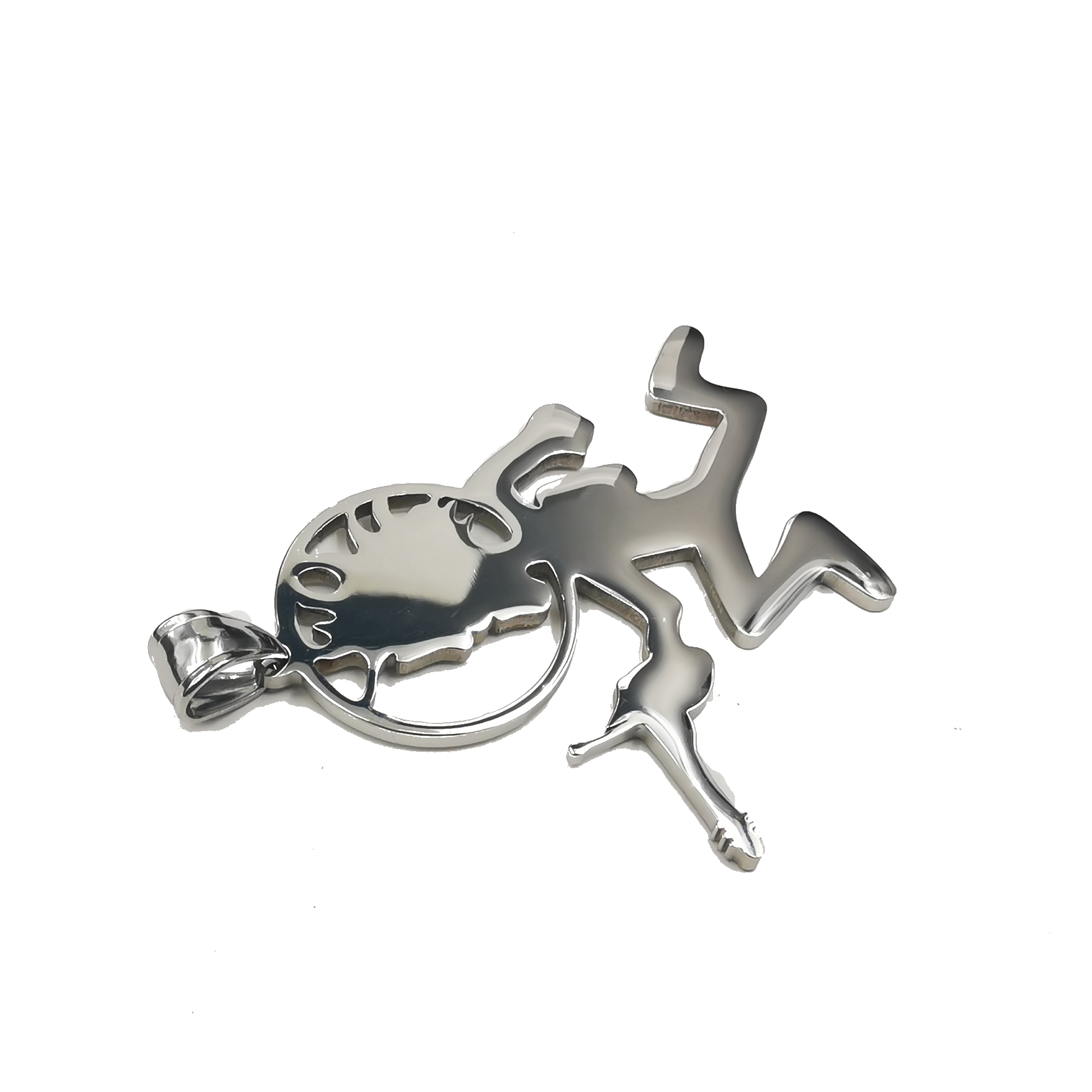 Juggalo Hip HOP ICED Hatchet Man Runner Pendant Charms Stainless Steel Necklace 4mm 24 inch ICP Jewelry